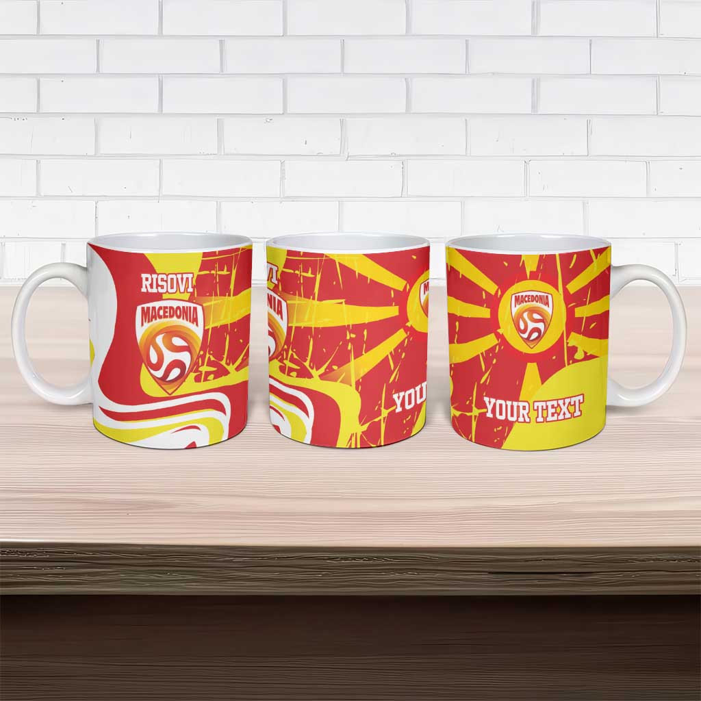 Macedonia Football Custom Ceramic Mug Go Risovi Grunge Style - Wonder Print Shop