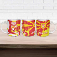 Macedonia Football Custom Ceramic Mug Go Risovi Grunge Style - Wonder Print Shop