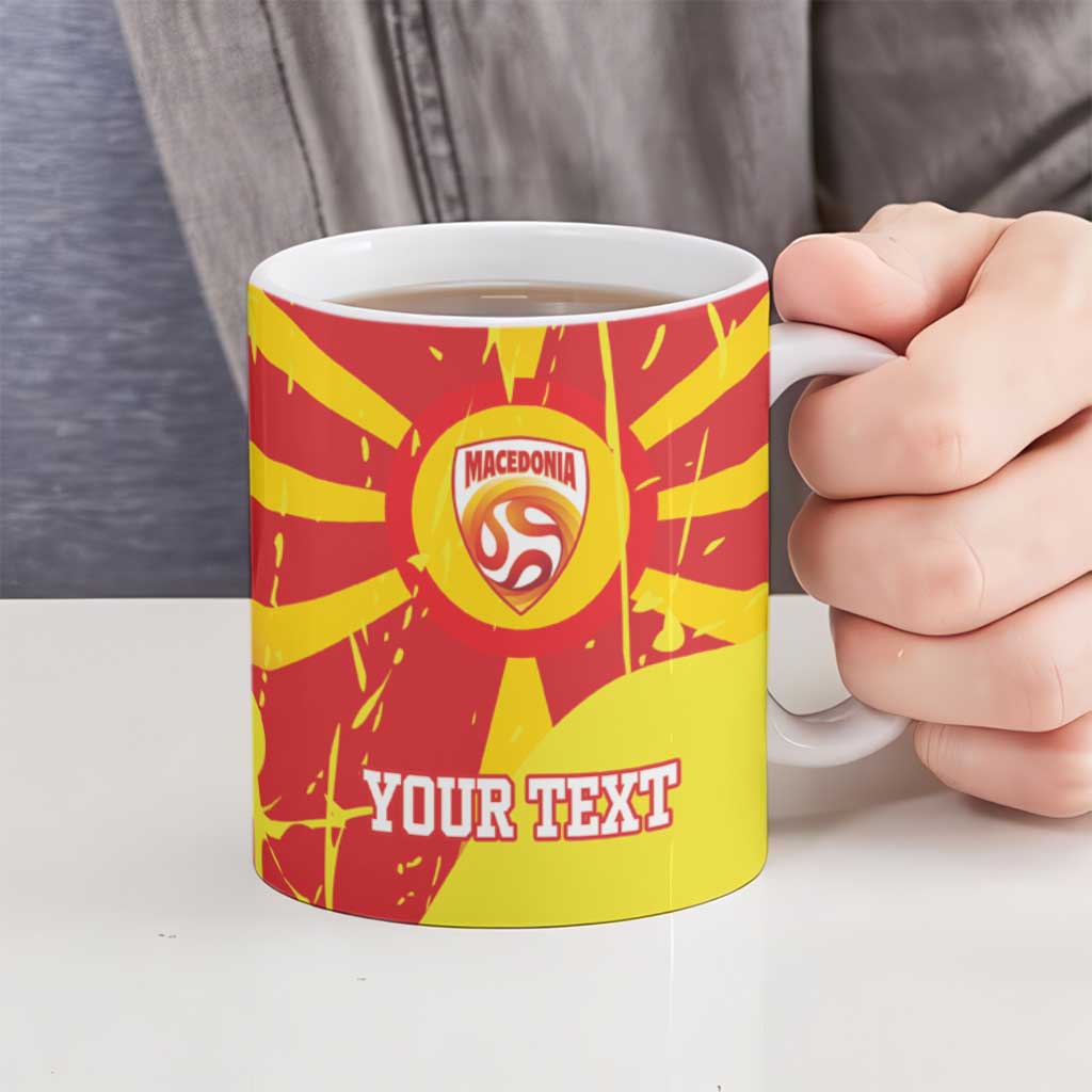 Macedonia Football Custom Ceramic Mug Go Risovi Grunge Style - Wonder Print Shop