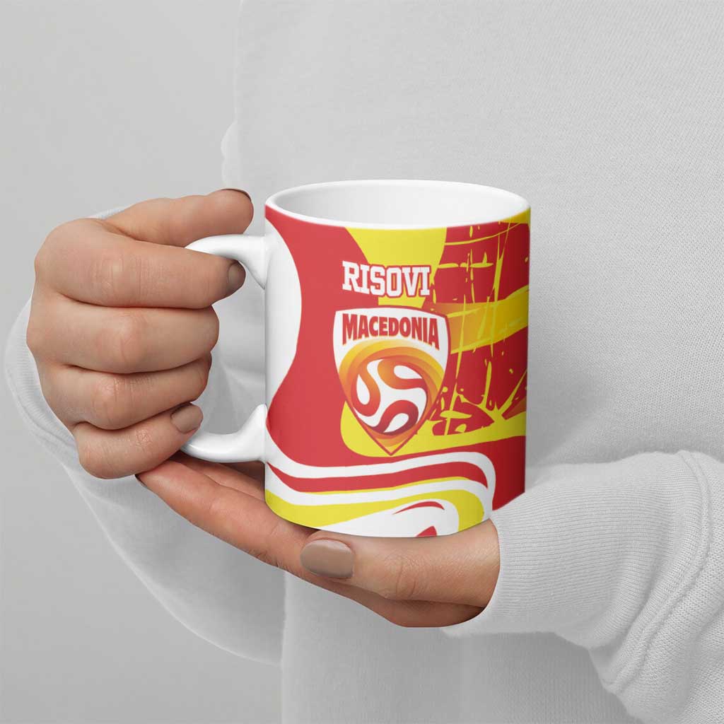 Macedonia Football Custom Ceramic Mug Go Risovi Grunge Style - Wonder Print Shop