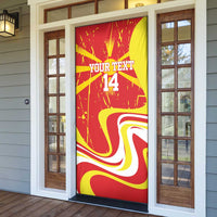 Macedonia Football Custom Door Cover Go Risovi Grunge Style - Wonder Print Shop