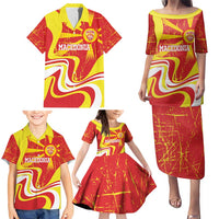 Macedonia Football Custom Family Matching Puletasi and Hawaiian Shirt Go Risovi Grunge Style - Wonder Print Shop