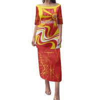 Macedonia Football Custom Family Matching Puletasi and Hawaiian Shirt Go Risovi Grunge Style - Wonder Print Shop