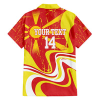 Macedonia Football Custom Family Matching Summer Maxi Dress and Hawaiian Shirt Go Risovi Grunge Style - Wonder Print Shop