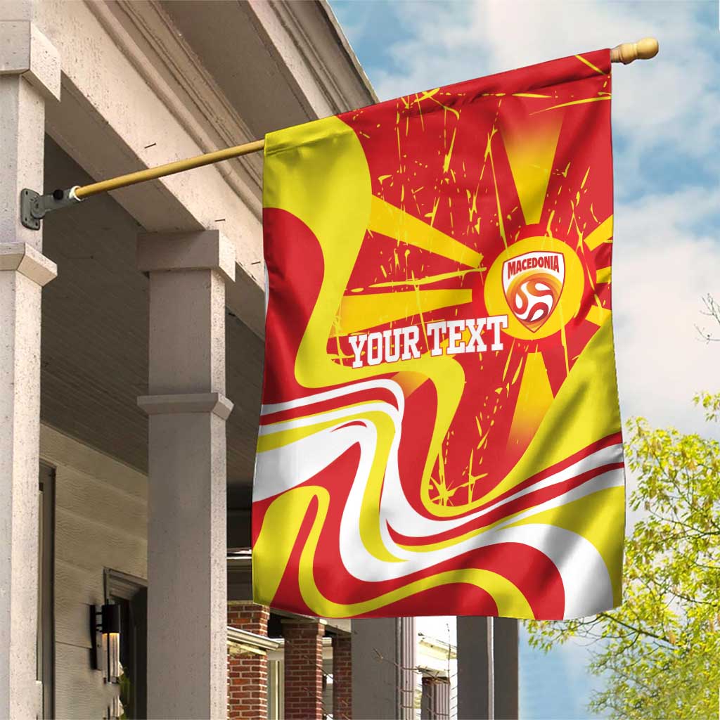 Macedonia Football Custom Garden Flag Go Risovi Grunge Style - Wonder Print Shop