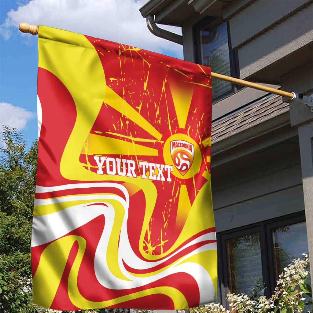 Macedonia Football Custom Garden Flag Go Risovi Grunge Style - Wonder Print Shop