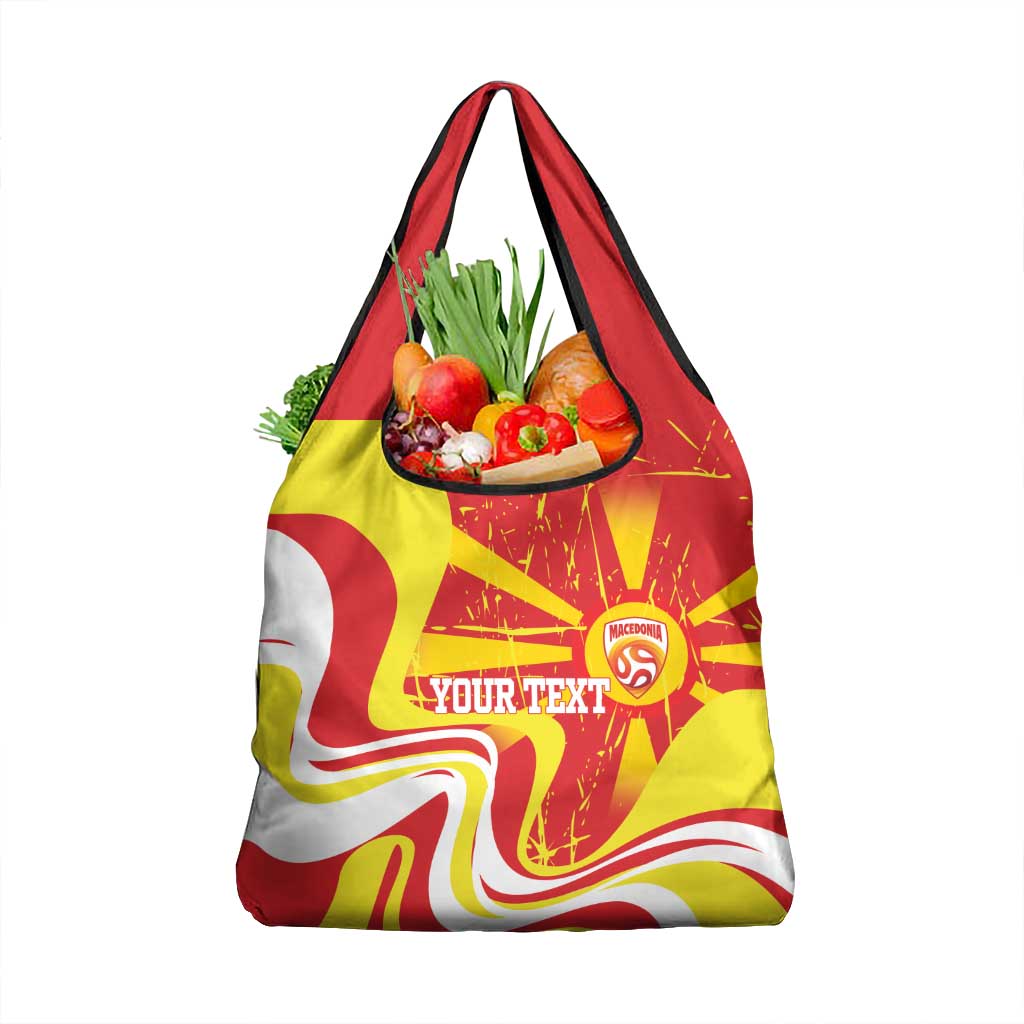 Macedonia Football Custom Grocery Bag Go Risovi Grunge Style - Wonder Print Shop