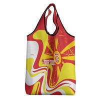 Macedonia Football Custom Grocery Bag Go Risovi Grunge Style - Wonder Print Shop