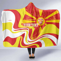 Macedonia Football Custom Hooded Blanket Go Risovi Grunge Style - Wonder Print Shop