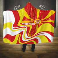 Macedonia Football Custom Hooded Blanket Go Risovi Grunge Style - Wonder Print Shop