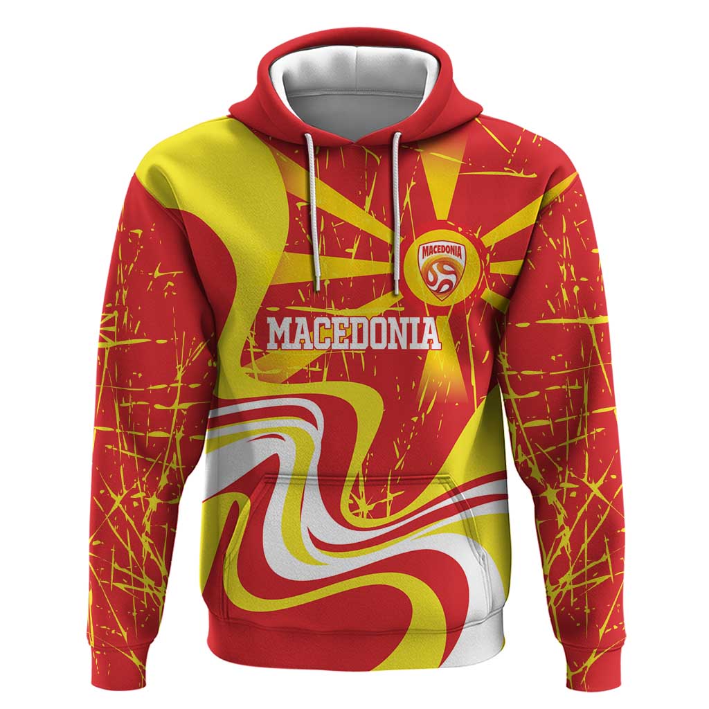 Macedonia Football Custom Hoodie Go Risovi Grunge Style - Wonder Print Shop