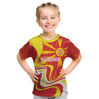 Macedonia Football Custom Kid T Shirt Go Risovi Grunge Style - Wonder Print Shop