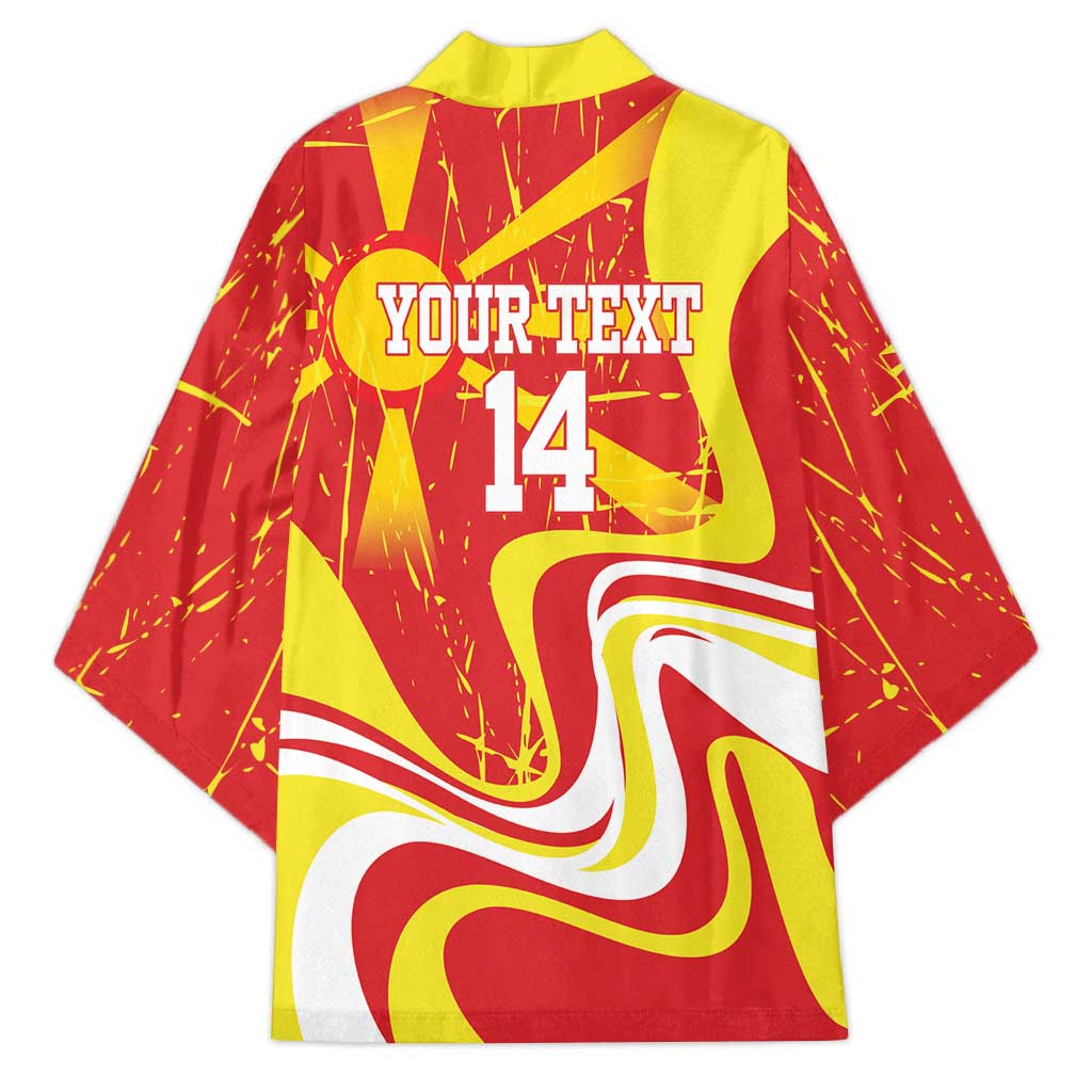 Macedonia Football Custom Kimono Go Risovi Grunge Style - Wonder Print Shop