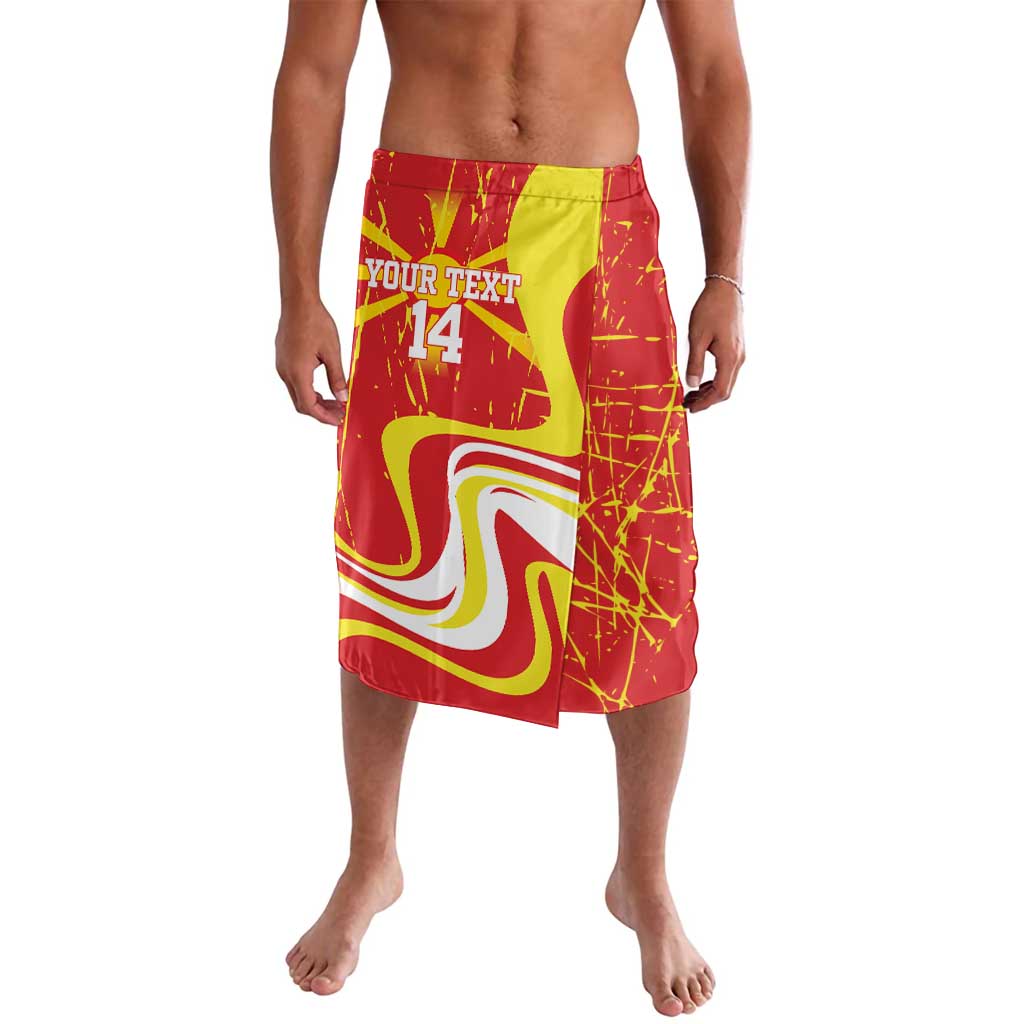 Macedonia Football Custom Lavalava Go Risovi Grunge Style - Wonder Print Shop