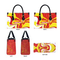 Macedonia Football Custom Leather Bag Go Risovi Grunge Style - Wonder Print Shop
