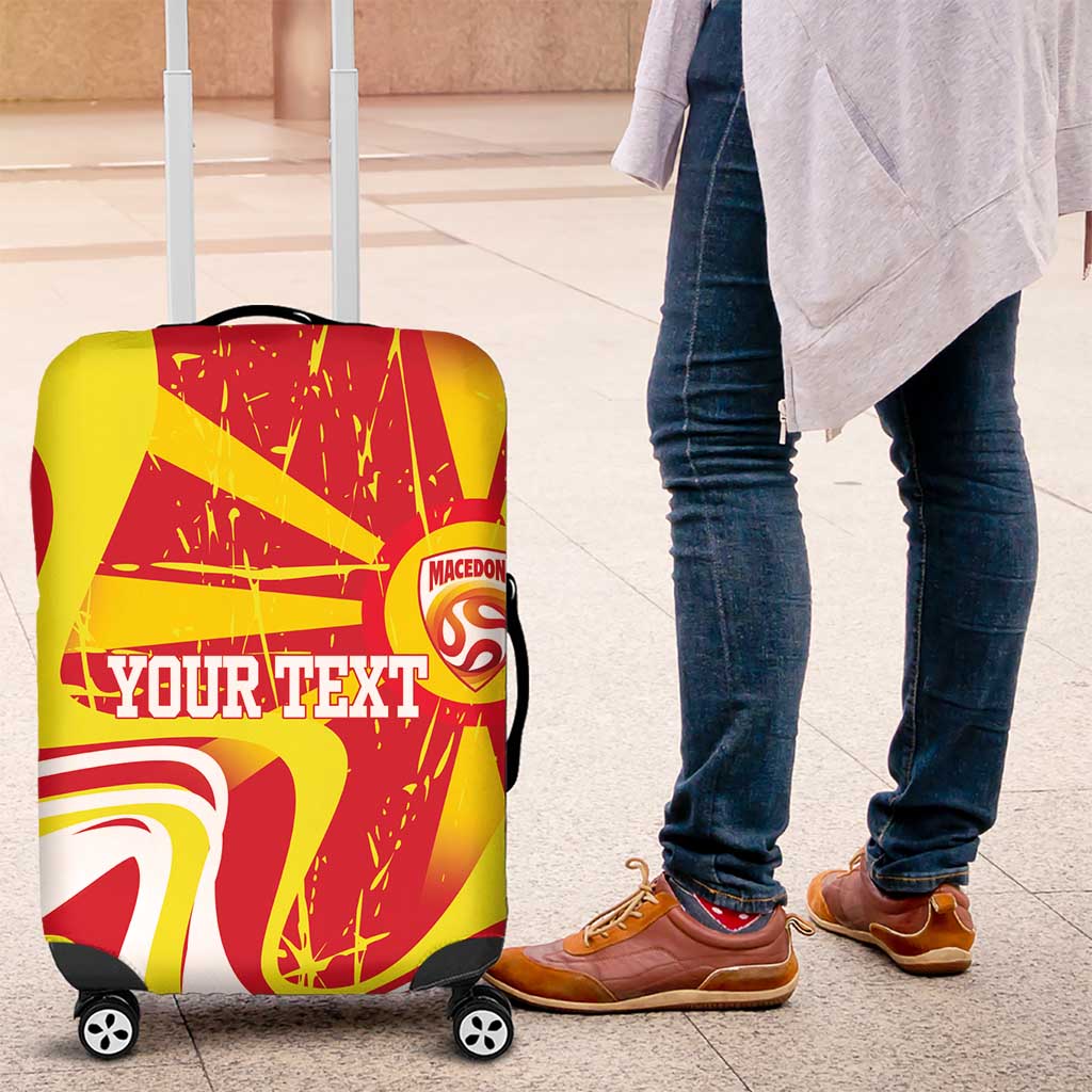 Macedonia Football Custom Luggage Cover Go Risovi Grunge Style - Wonder Print Shop