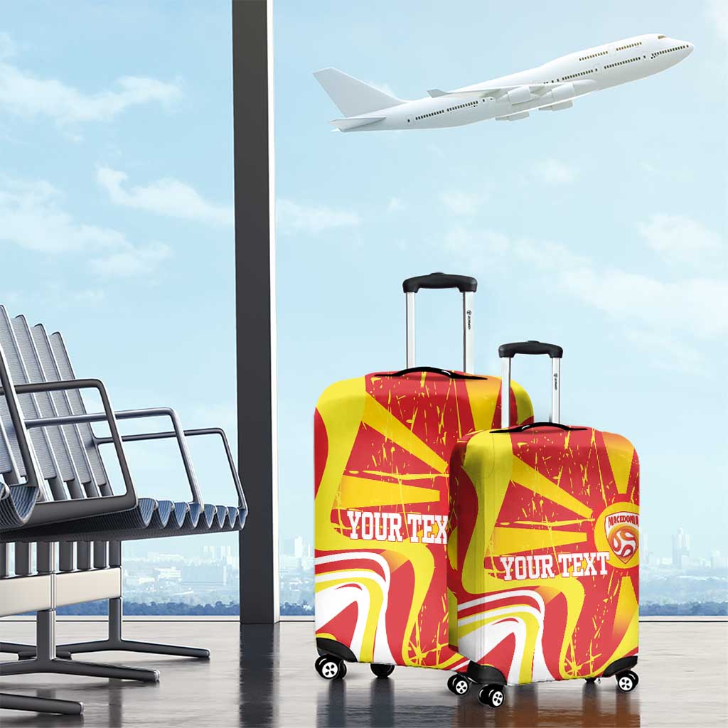 Macedonia Football Custom Luggage Cover Go Risovi Grunge Style - Wonder Print Shop