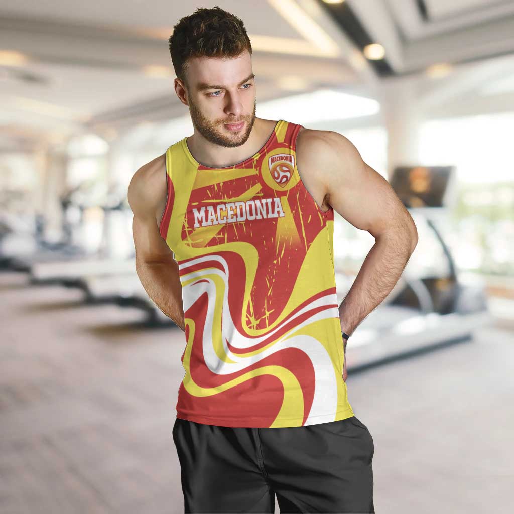 Macedonia Football Custom Men Tank Top Go Risovi Grunge Style - Wonder Print Shop