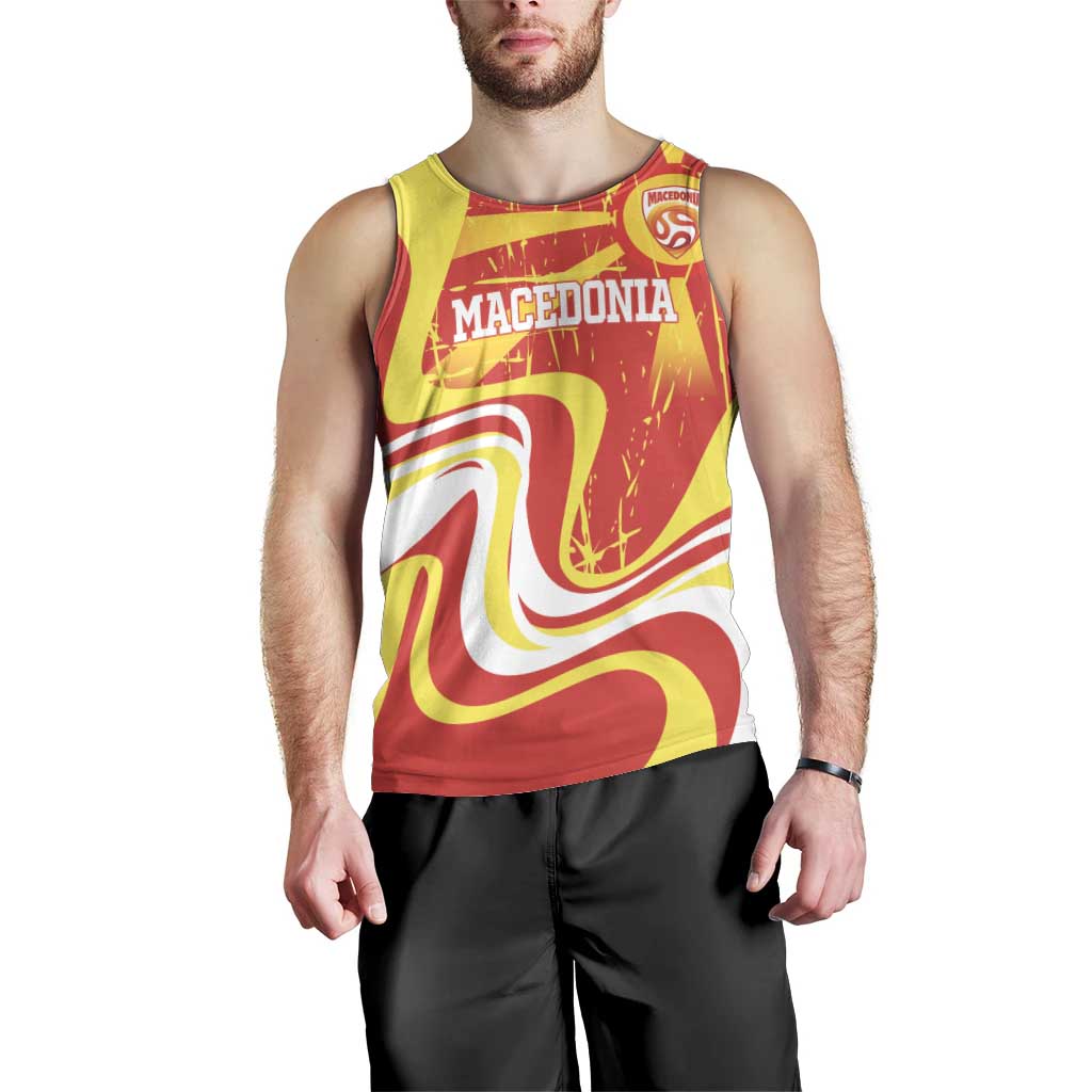 Macedonia Football Custom Men Tank Top Go Risovi Grunge Style - Wonder Print Shop