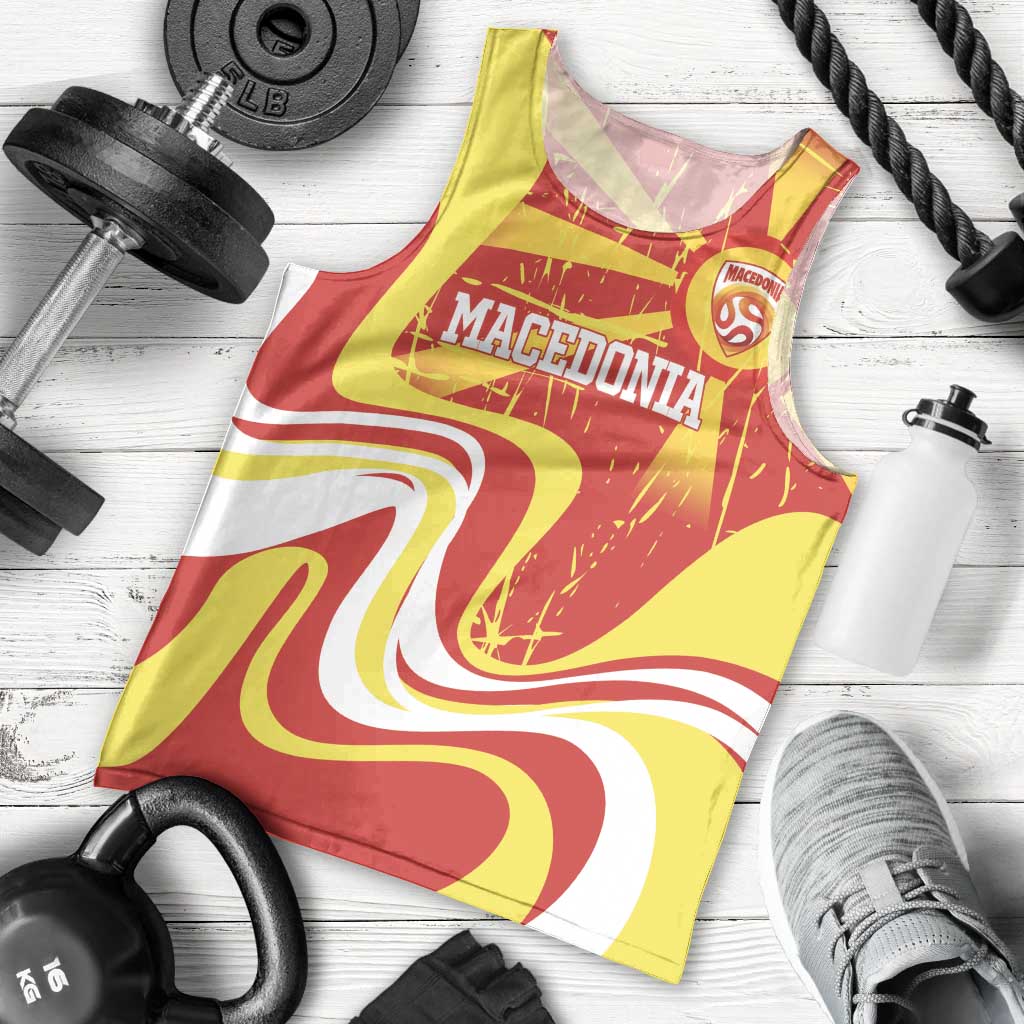 Macedonia Football Custom Men Tank Top Go Risovi Grunge Style - Wonder Print Shop