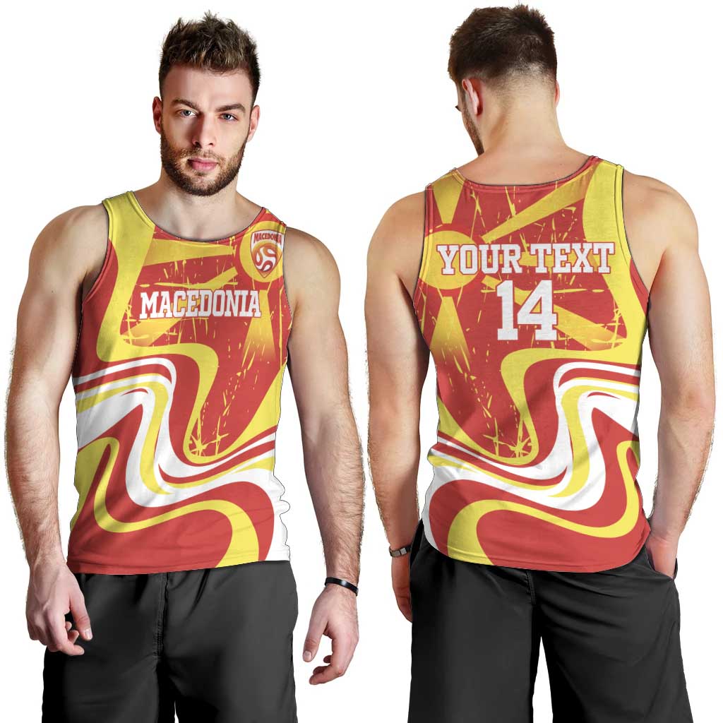Macedonia Football Custom Men Tank Top Go Risovi Grunge Style - Wonder Print Shop