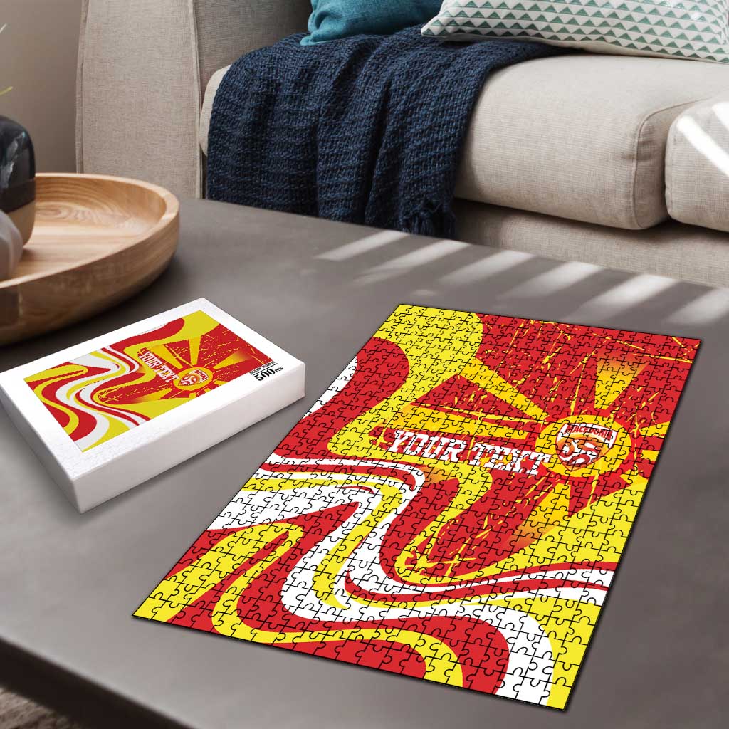 Macedonia Football Custom Puzzle Go Risovi Grunge Style - Wonder Print Shop