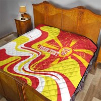 Macedonia Football Custom Quilt Go Risovi Grunge Style - Wonder Print Shop