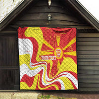 Macedonia Football Custom Quilt Go Risovi Grunge Style - Wonder Print Shop