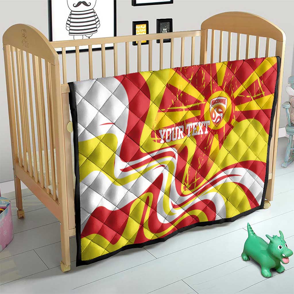 Macedonia Football Custom Quilt Go Risovi Grunge Style - Wonder Print Shop