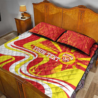 Macedonia Football Custom Quilt Bed Set Go Risovi Grunge Style - Wonder Print Shop