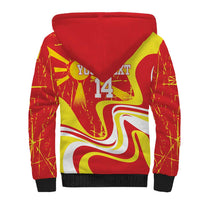 Macedonia Football Custom Sherpa Hoodie Go Risovi Grunge Style - Wonder Print Shop