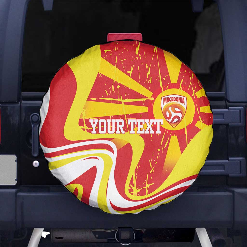 Macedonia Football Custom Spare Tire Cover Go Risovi Grunge Style - Wonder Print Shop