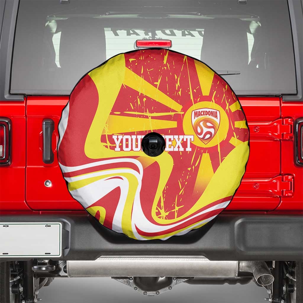 Macedonia Football Custom Spare Tire Cover Go Risovi Grunge Style - Wonder Print Shop