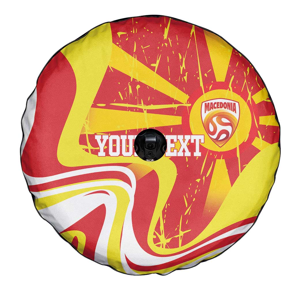 Macedonia Football Custom Spare Tire Cover Go Risovi Grunge Style - Wonder Print Shop