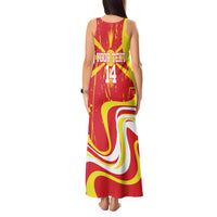 Macedonia Football Custom Tank Maxi Dress Go Risovi Grunge Style - Wonder Print Shop