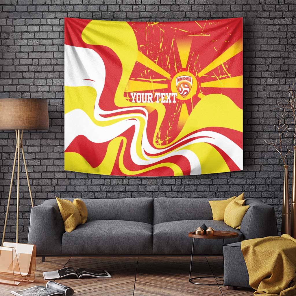 Macedonia Football Custom Tapestry Go Risovi Grunge Style - Wonder Print Shop