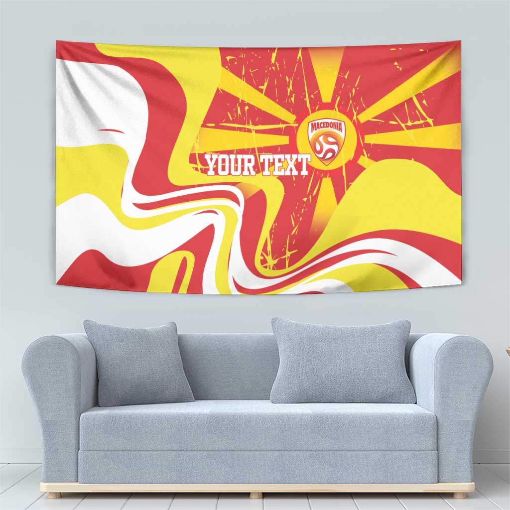 Macedonia Football Custom Tapestry Go Risovi Grunge Style - Wonder Print Shop