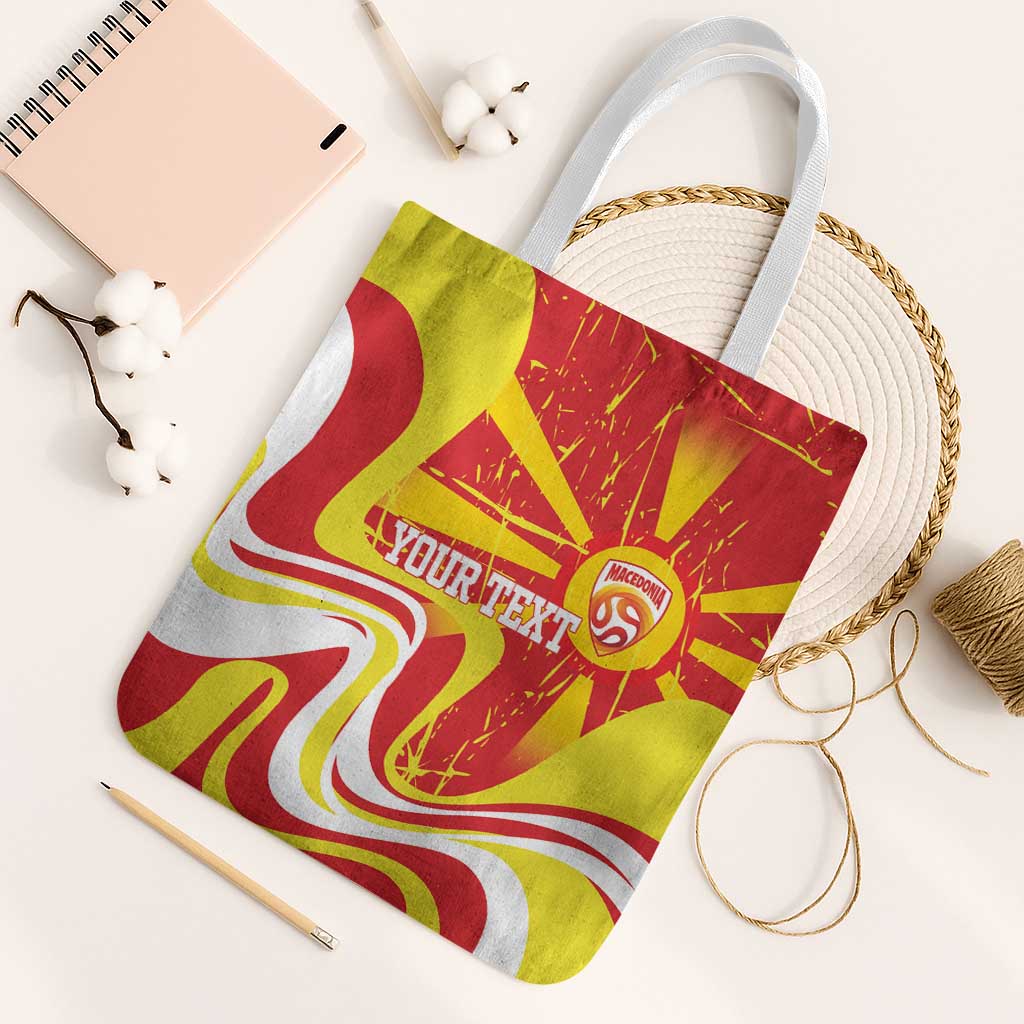 Macedonia Football Custom Tote Bag Go Risovi Grunge Style - Wonder Print Shop