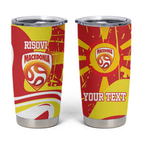 Macedonia Football Custom Tumbler Cup Go Risovi Grunge Style - Wonder Print Shop