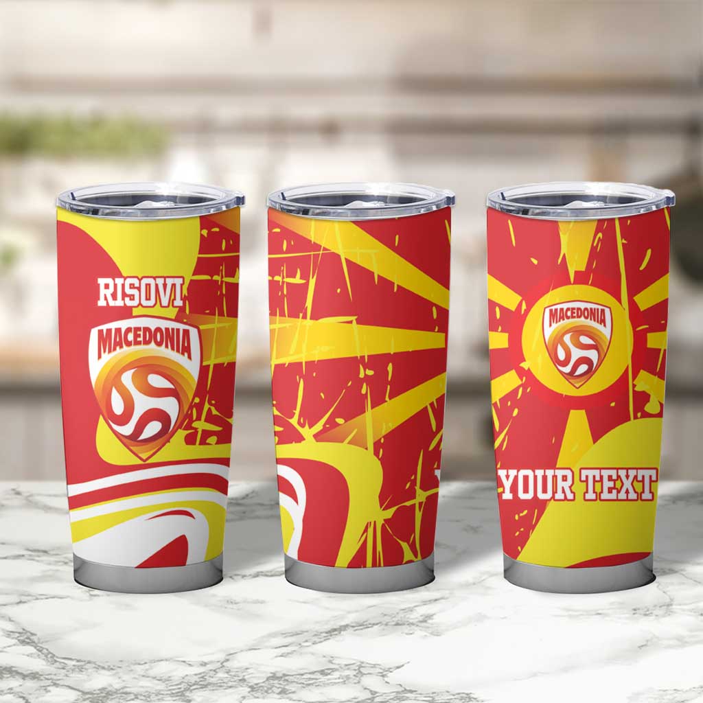 Macedonia Football Custom Tumbler Cup Go Risovi Grunge Style - Wonder Print Shop