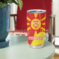 Macedonia Football Custom Tumbler Cup Go Risovi Grunge Style - Wonder Print Shop