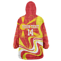 Macedonia Football Custom Wearable Blanket Hoodie Go Risovi Grunge Style - Wonder Print Shop