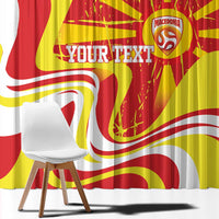 Macedonia Football Custom Window Curtain Go Risovi Grunge Style - Wonder Print Shop