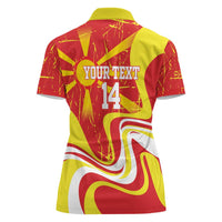 Macedonia Football Custom Women Polo Shirt Go Risovi Grunge Style - Wonder Print Shop