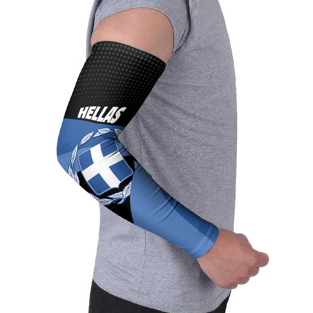 Personalised Greece Hellas Arm Sleeves Coat Of Arms - Wonder Print Shop