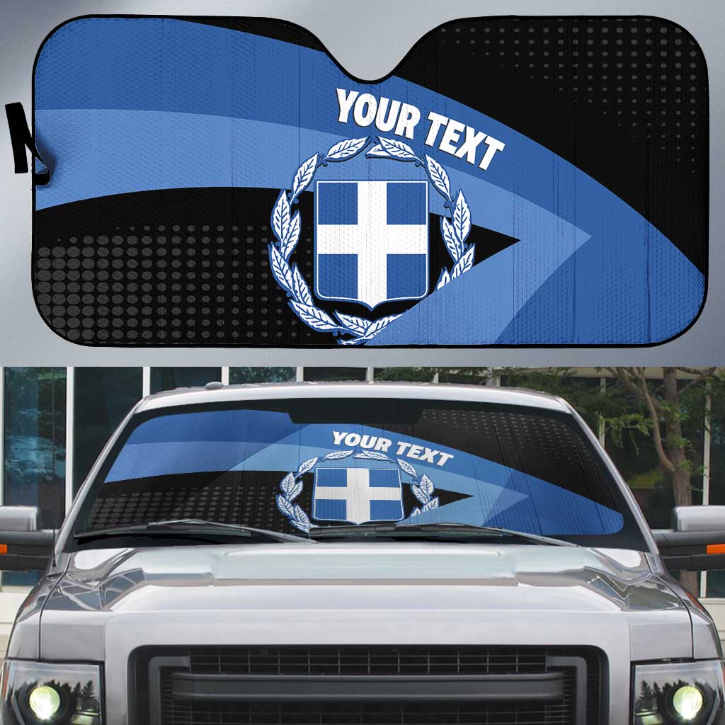 Personalised Greece Hellas Auto Sun Shade Coat Of Arms - Wonder Print Shop