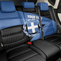 Personalised Greece Hellas Back Car Seat Cover Coat Of Arms - Wonder Print Shop