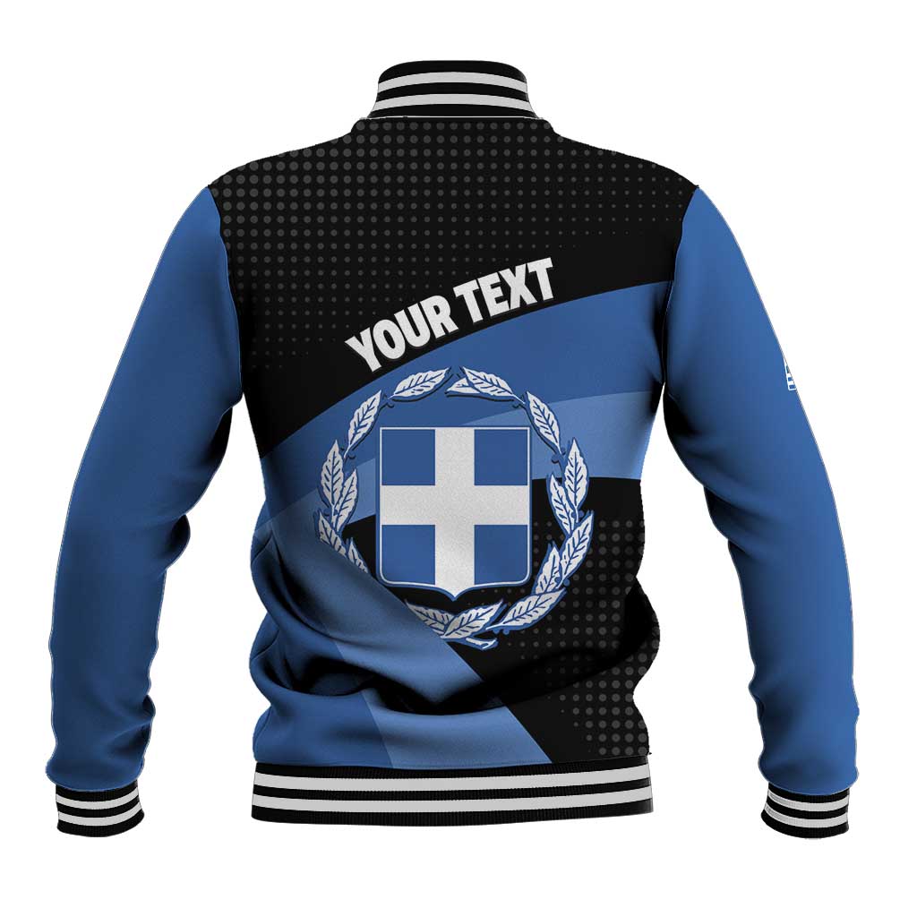 Personalised Greece Hellas Baseball Jacket Coat Of Arms - Wonder Print Shop