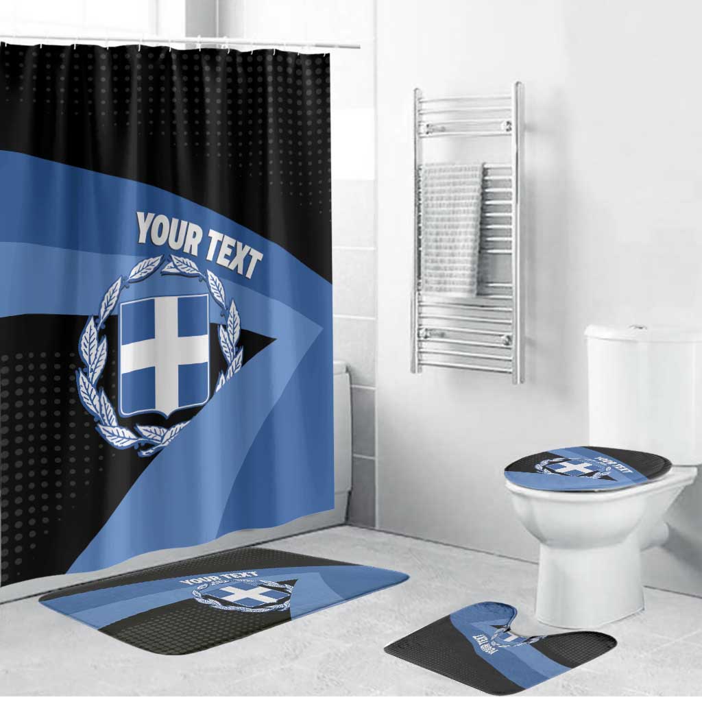 Personalised Greece Hellas Bathroom Set Coat Of Arms - Wonder Print Shop