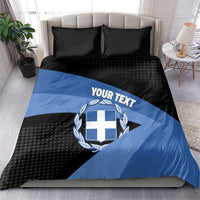 Personalised Greece Hellas Bedding Set Coat Of Arms - Wonder Print Shop